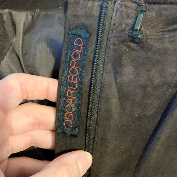 Yellowstone OSCAR LEOPOLD Brown Genuine Suede Leather Lace Up Pants fits size 6 - Picture 5 of 5